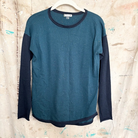 Smartwool Shadow Pine Colorblock Crew Sweater - Picture 2 of 4